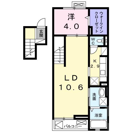東一津屋の完工年月(2011年6月)築の賃貸マンションの間取り