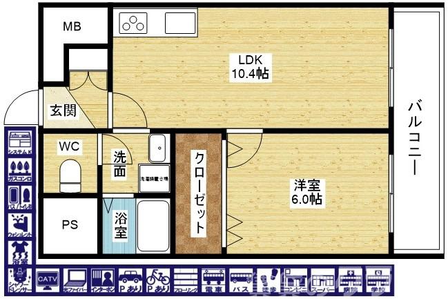 ローズコーポ新大阪第2の間取り