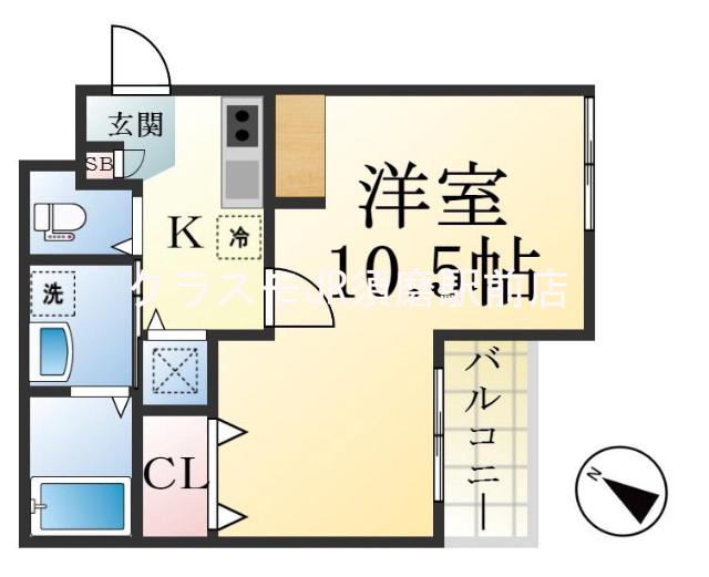 エヌエムサンカンテキャトフB棟の間取り