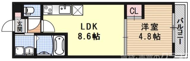 サクシード伏見駅前の間取り