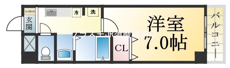 フルール須磨の間取り