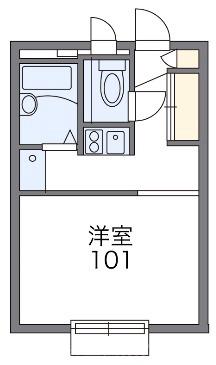 レオパレスヒライの間取り
