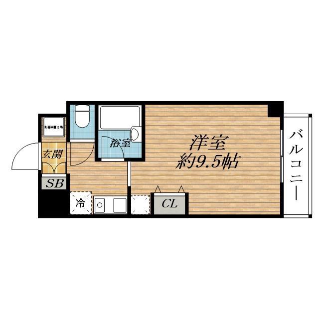 朝日町の完工年月(2002年3月)築の賃貸マンションの間取り