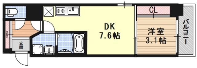 アクアプレイス京都二条城北の間取り