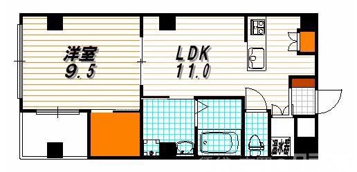 ランディングス錦の間取り