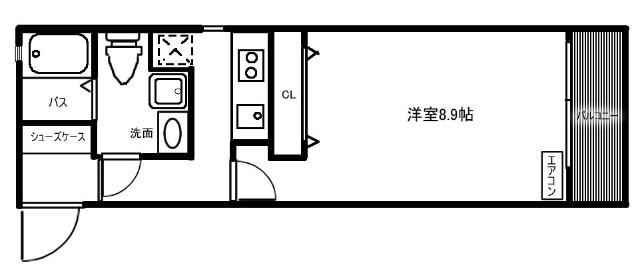 グランドーリアSAIIN高辻の間取り