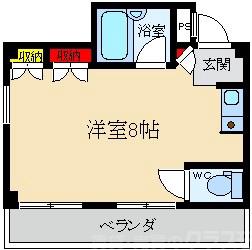 シュトラーセ北田の間取り