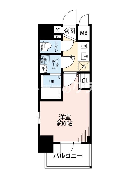 エスリード大阪ドームシティの間取り