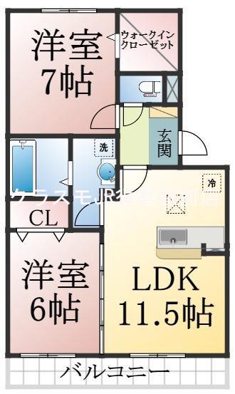 サニープレイス塩屋台の間取り