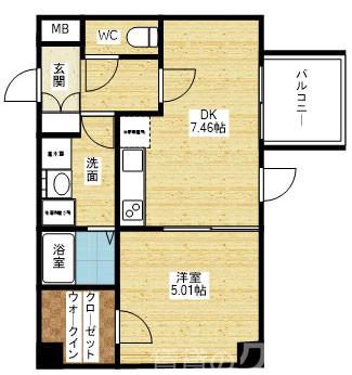 ヴィヴァーチェ2番館の間取り