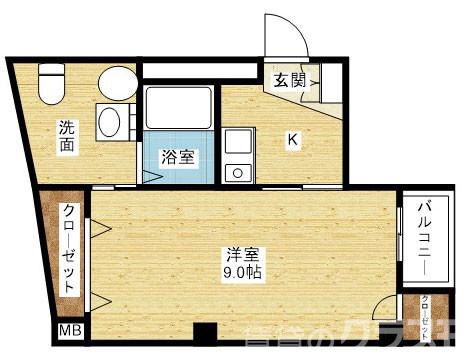 SQUARE9神崎川の間取り