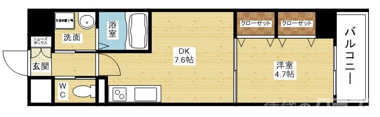 パークフラッツ新大阪の間取り
