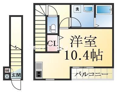 ジーメゾン塩屋の間取り