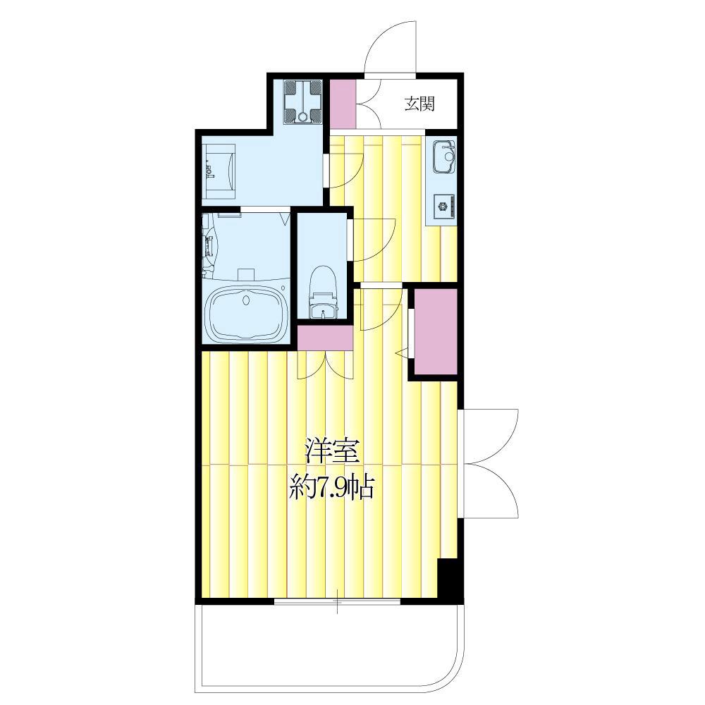 南吹田の完工年月(2006年9月)築の賃貸マンションの間取り