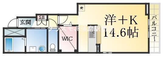 離宮前町の完工年月(2011年11月)築の賃貸アパートの間取り
