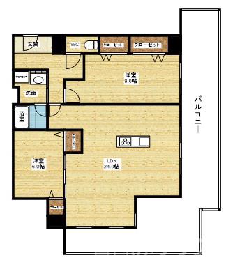 ザ・グランドビュー・オオサカの間取り