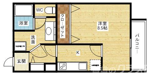 シャトー弁天参番館の間取り