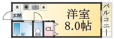 大黒町の完工年月(1996年3月)築の賃貸アパートの間取り