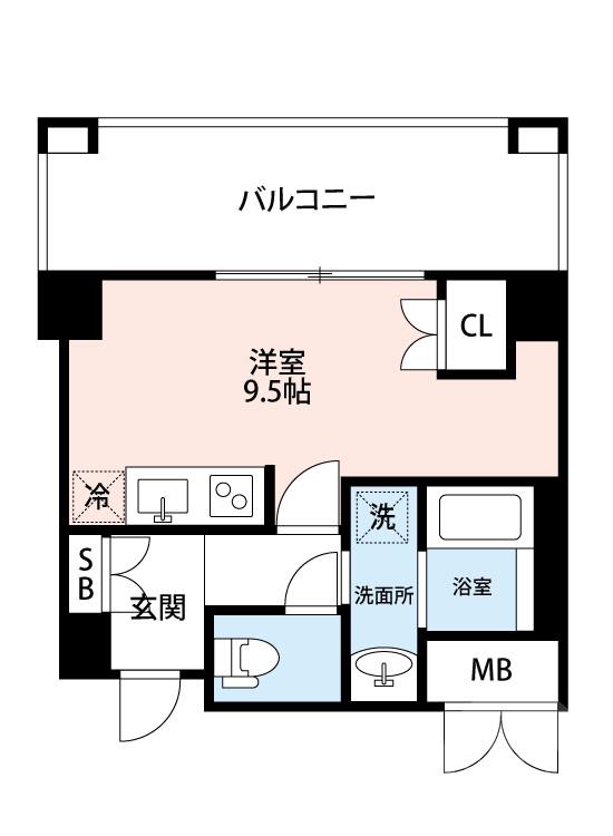 岸部新町の完工年月(2019年11月)築の賃貸マンションの間取り