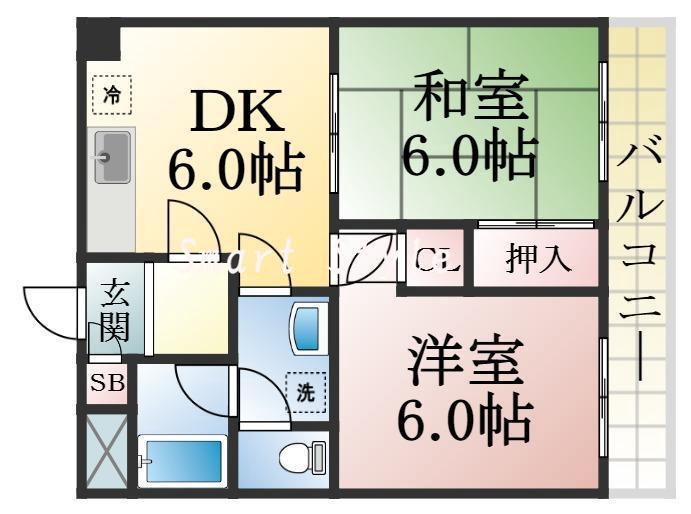 エクレール衣掛の間取り