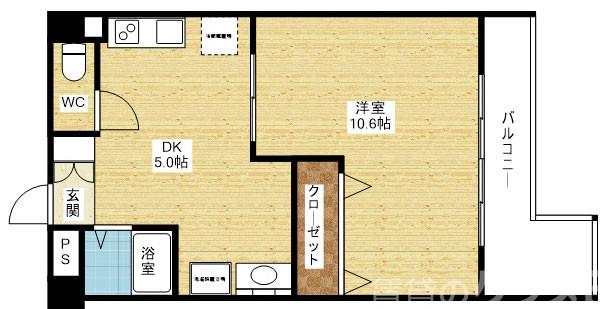 大拓ハイツ6の間取り