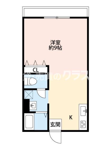 平尾の完工年月(1968年7月)築の賃貸マンションの間取り
