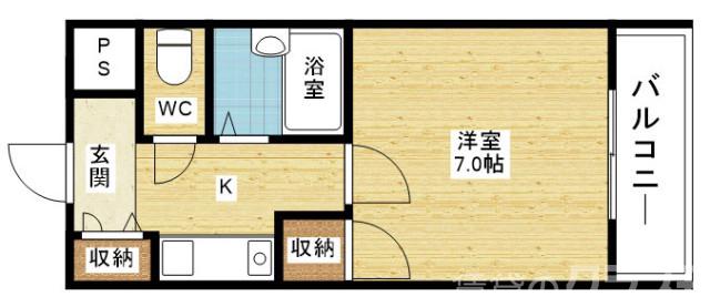 シャルム橋本Ⅲの間取り