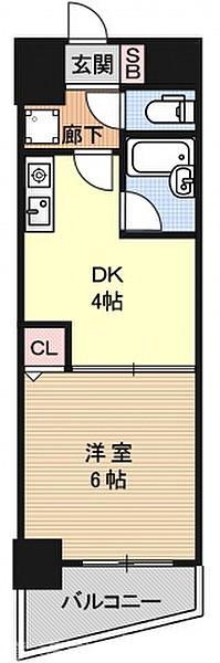 エスリード京都河原町第3の間取り