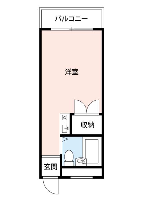 寿町の完工年月(1989年8月)築の賃貸マンションの間取り