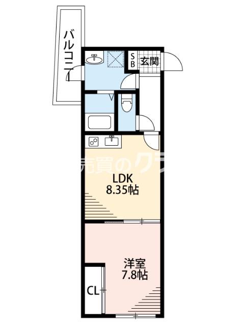 プリマルーチェ大正の間取り