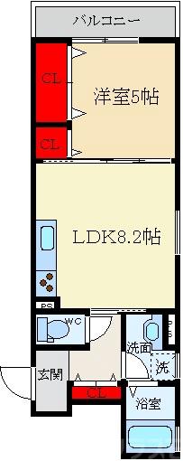 ラモーナ萱島東の間取り