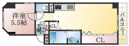 長尾町の完工年月(1997年4月)築の賃貸マンションの間取り
