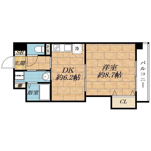 岸部南の完工年月(2005年3月)築の賃貸マンションの間取り