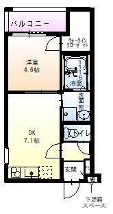 香露園の完工年月(2021年2月)築の賃貸アパートの間取り