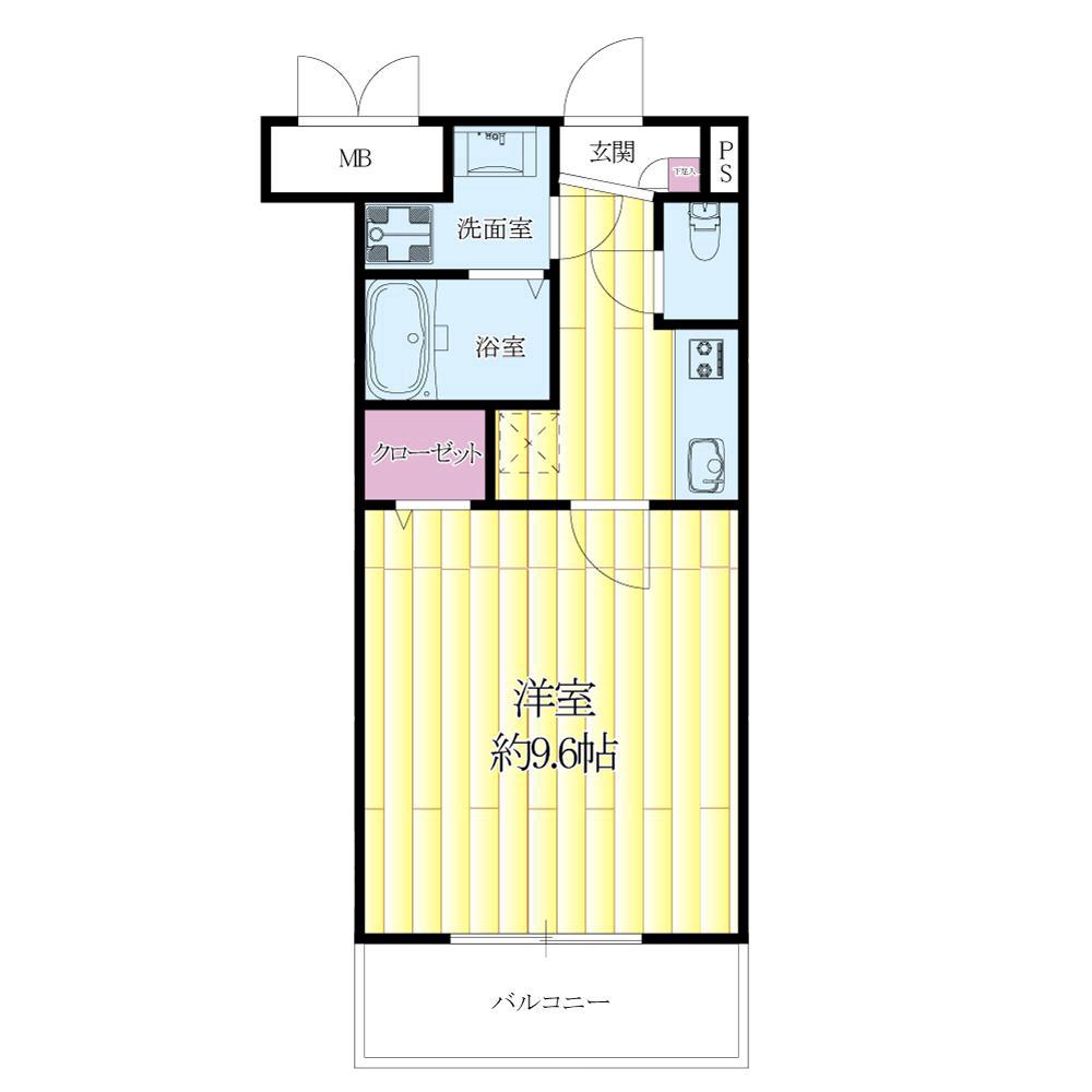 千里丘東の完工年月(2010年9月)築の賃貸マンションの間取り