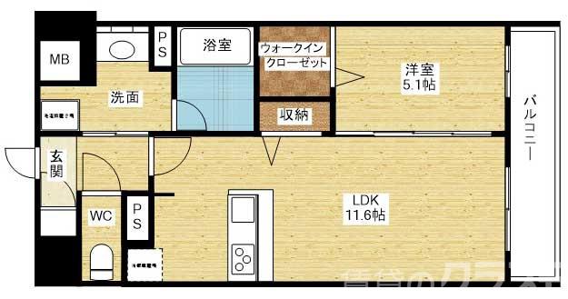 エムズセントラル上新庄の間取り