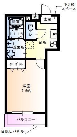 垂水町の完工年月(2021年1月)築の賃貸アパートの間取り