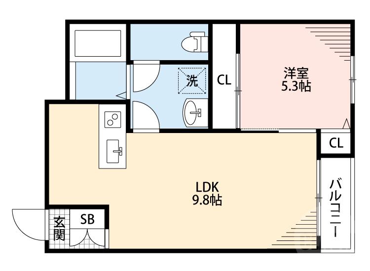 垂水町の完工年月(2020年10月)築の賃貸アパートの間取り