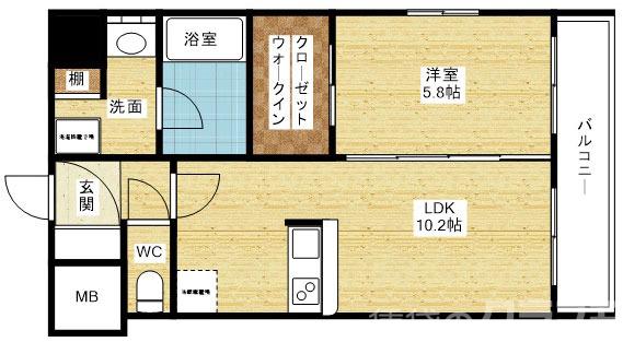 グランカーサ新大阪SOUTHの間取り