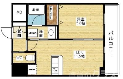 ORSUS新大阪の間取り
