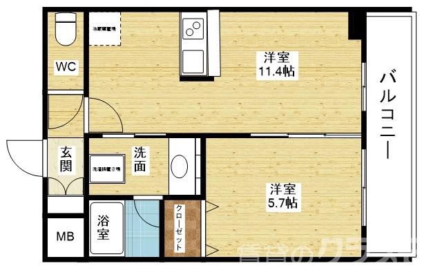 ORSUS新大阪の間取り