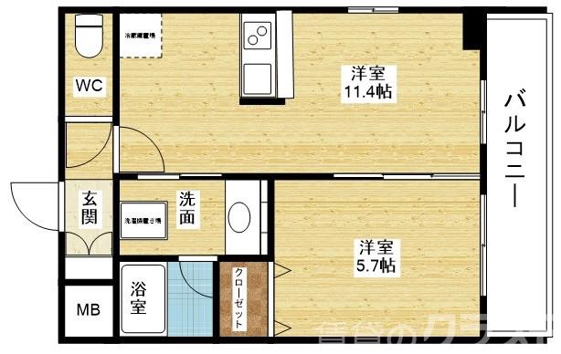 ORSUS新大阪の間取り