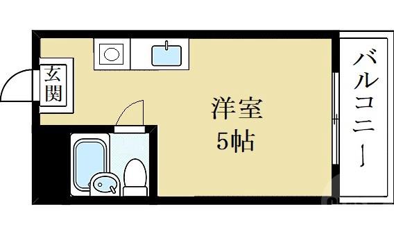 清和園町の完工年月(1988年5月)築の賃貸マンションの間取り