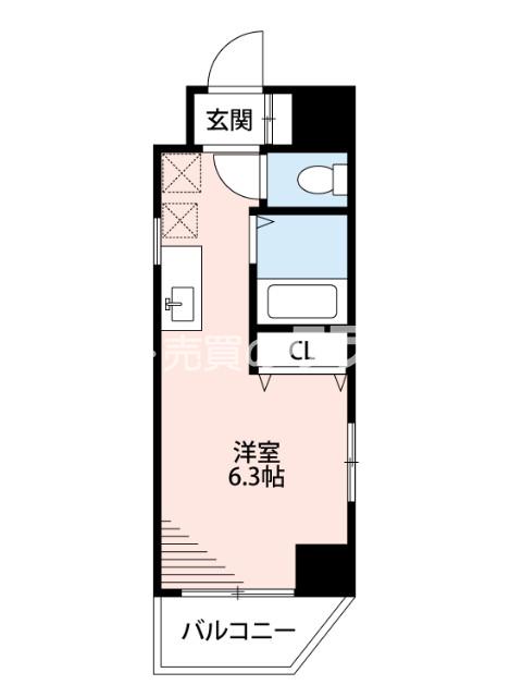 エルミタージュ難波南Ⅴの間取り