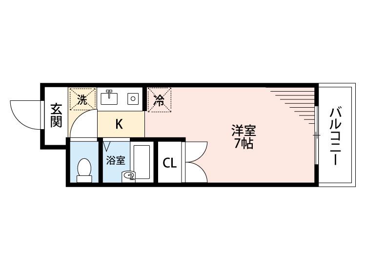 垂水町の完工年月(1998年3月)築の賃貸マンションの間取り