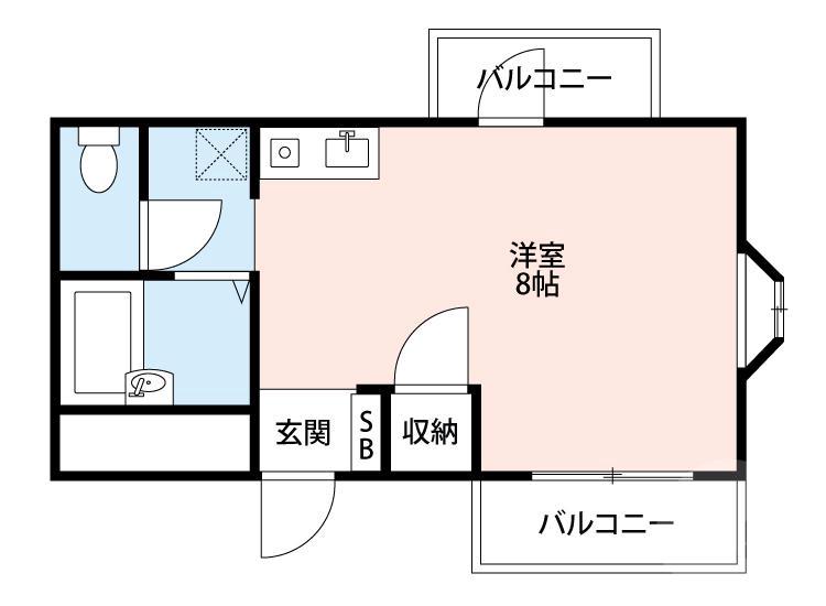 千里山西の完工年月(1991年8月)築の賃貸アパートの間取り