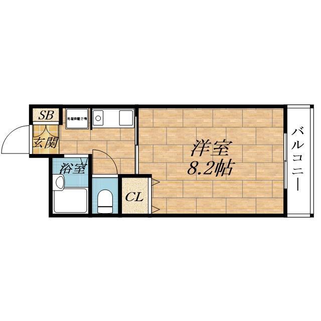 岸部中の完工年月(2000年2月)築の賃貸マンションの間取り