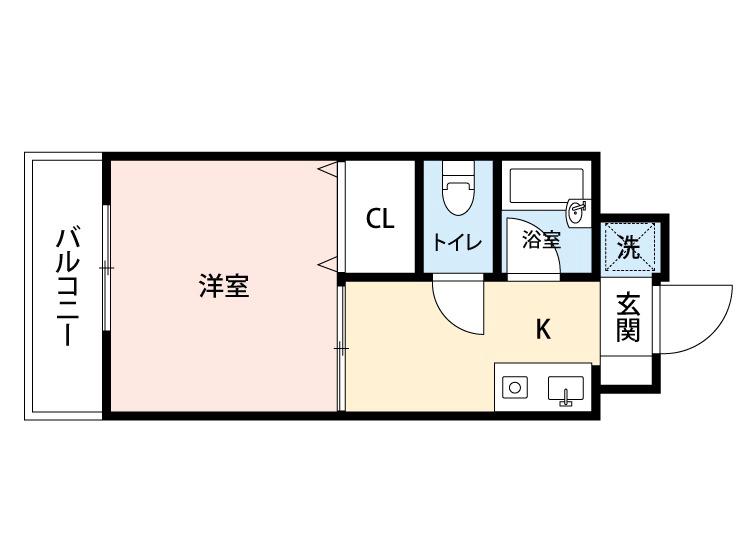 岸部南の完工年月(1998年3月)築の賃貸マンションの間取り
