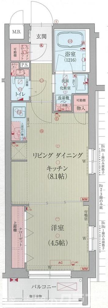 ベラジオ堀川今出川Ⅱの間取り