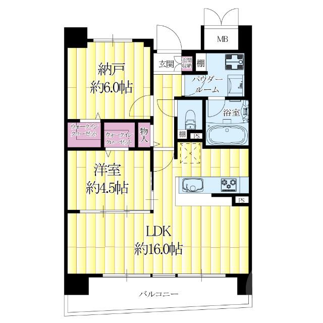 南吹田の完工年月（2012年8月）築の賃貸マンションの間取り